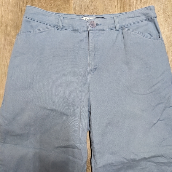Croft and Barrow Baby Blue Relaxed Leg Capris - Picture 2 of 7